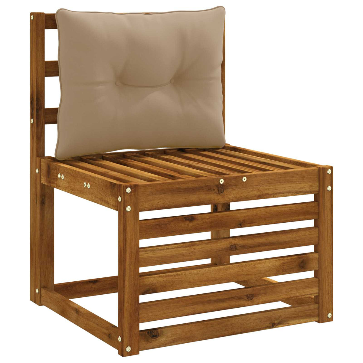 Μαξιλάρι πλάτης PUTTEN 100% Πολυεστέρας Taupe 50 x 40 x 10 cm