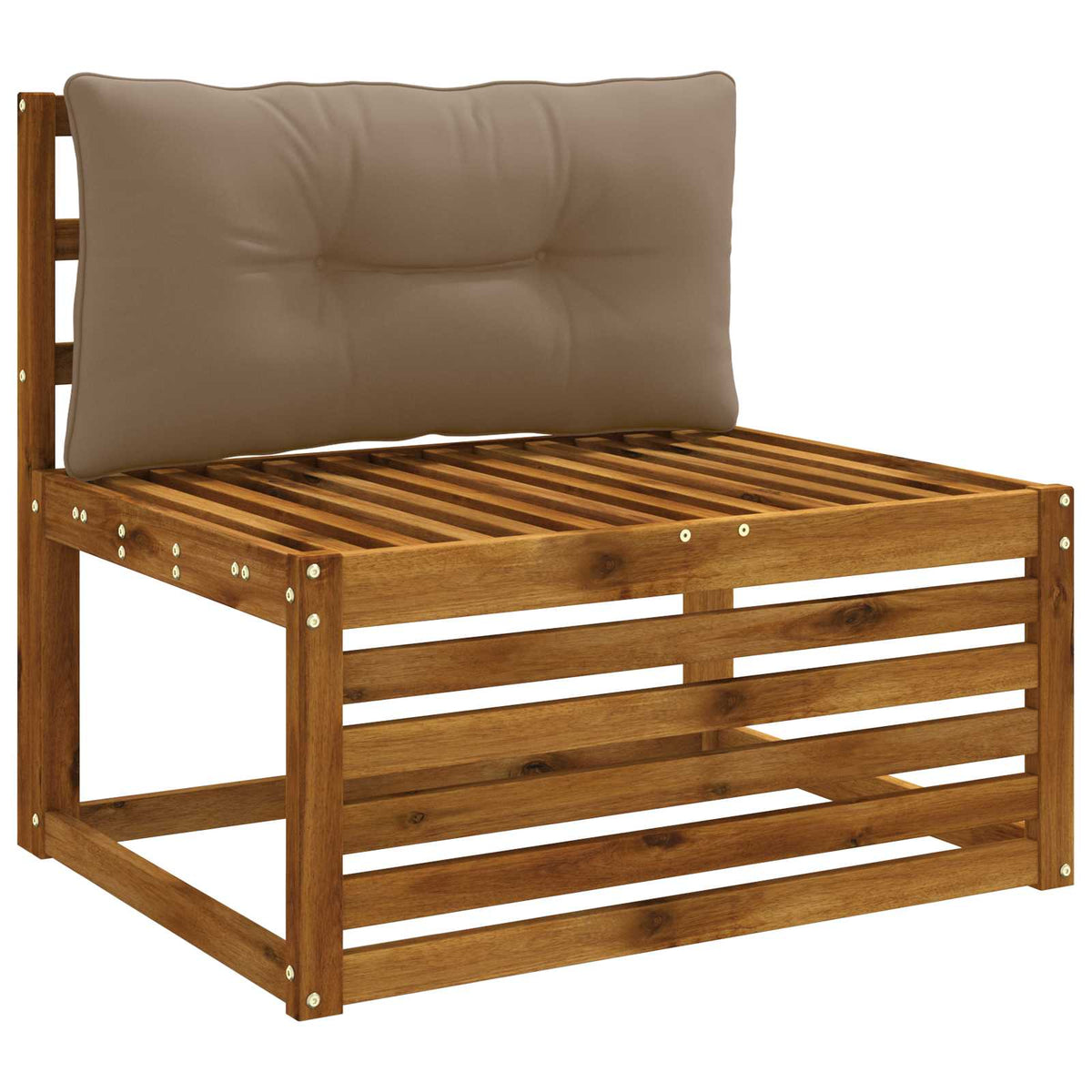Μαξιλάρι πλάτης PUTTEN 100% Πολυεστέρας Taupe 70 x 40 x 10 εκ.