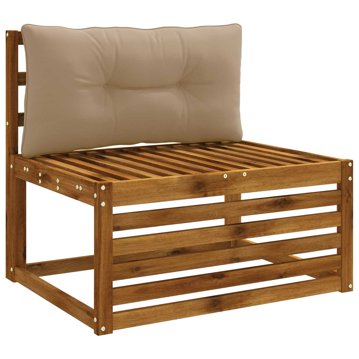Μαξιλάρι πλάτης PUTTEN 100% Πολυεστέρας Taupe 70 x 40 x 10 εκ.