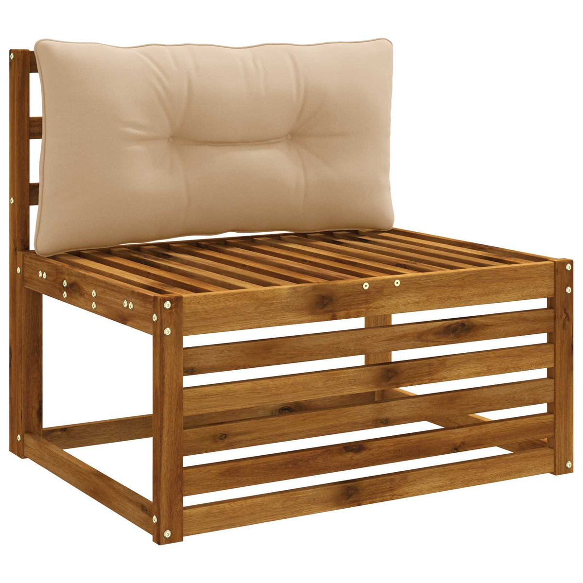 Μαξιλάρι πλάτης PUTTEN 100% Πολυεστέρας Άμμος 80 x 40 x 10 cm