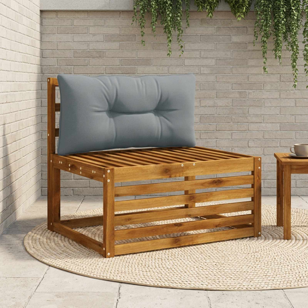 Μαξιλάρι πλάτης PUTTEN 100% Πολυεστέρας Μπλε 80 x 40 x 10 cm