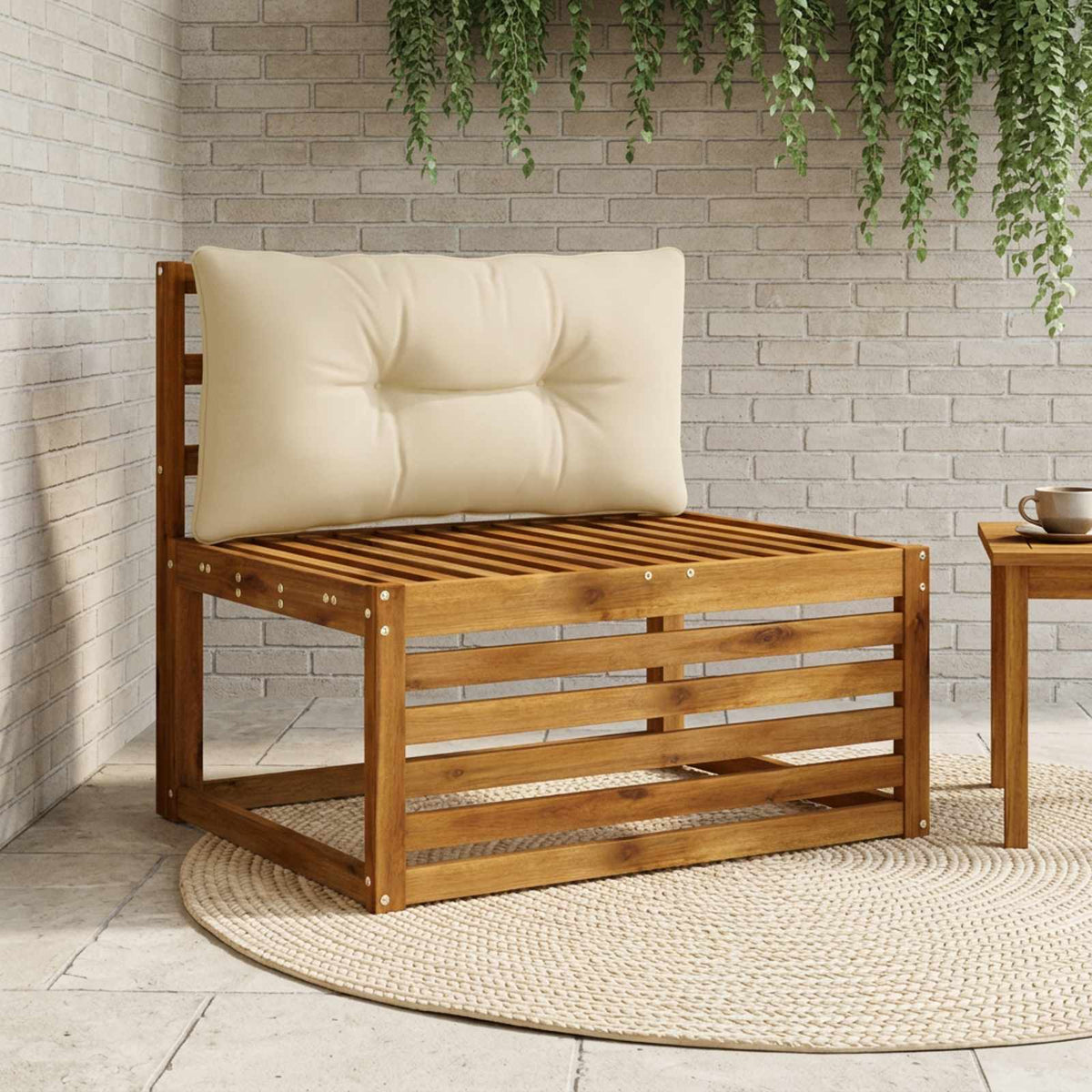 Μαξιλάρι πλάτης PUTTEN 100% Πολυεστέρας Μπεζ 70 x 40 x 10 cm