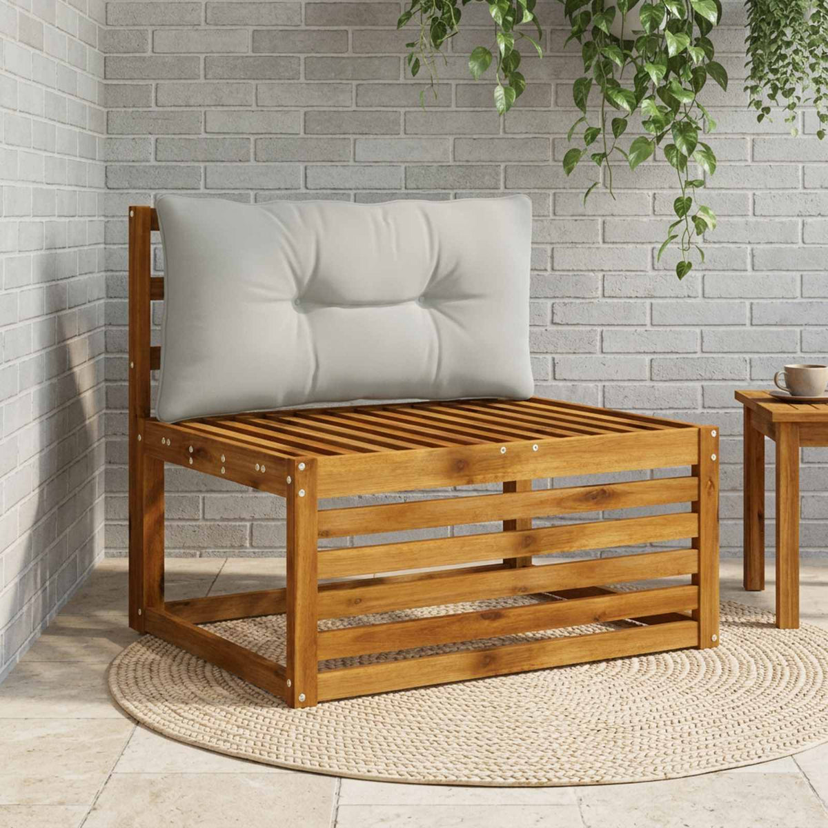 Μαξιλάρι πλάτης PUTTEN 100% Πολυεστέρας Γκρι 70 x 40 x 10 cm