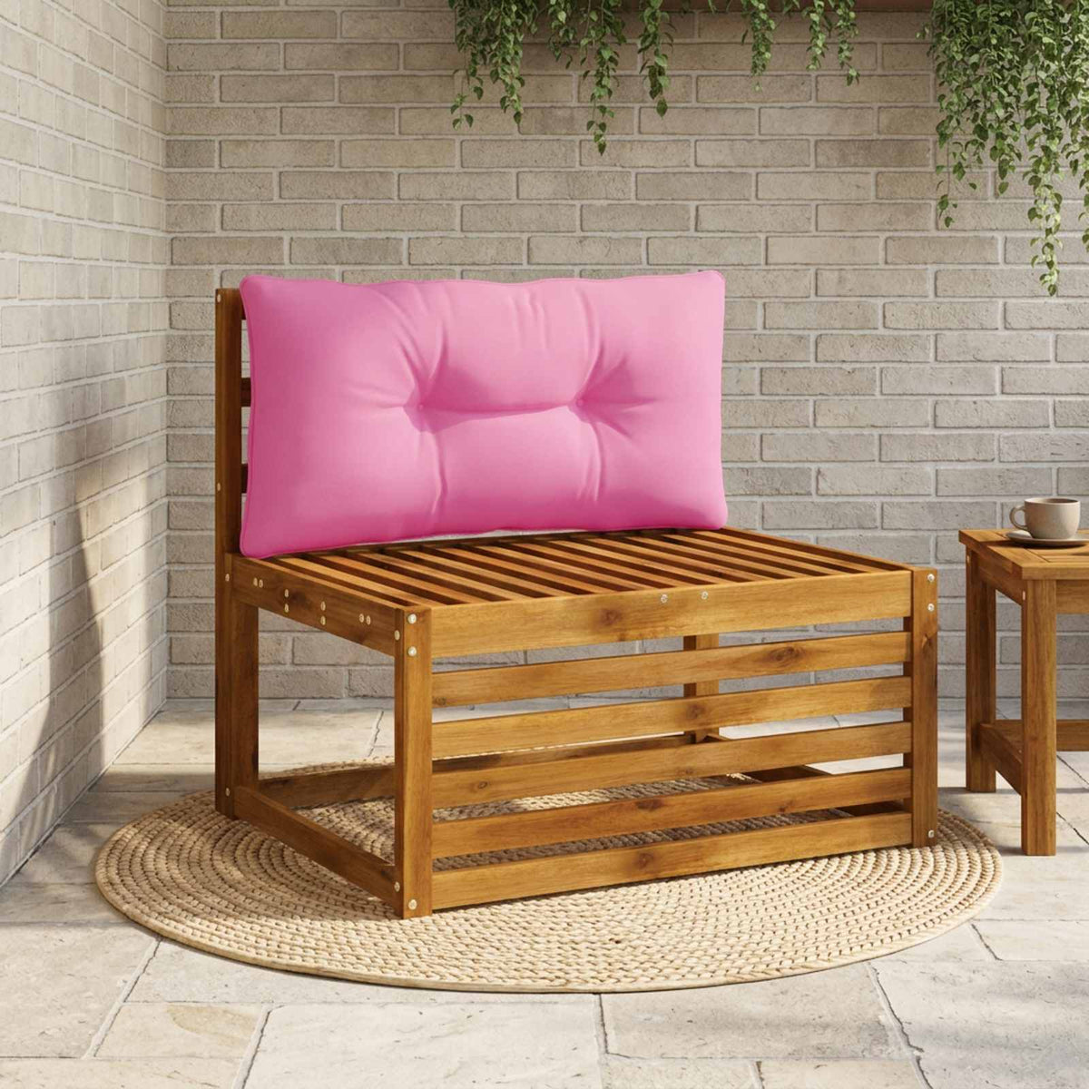 Μαξιλάρι πλάτης PUTTEN 100% Πολυεστέρας Ροζ 80 x 40 x 10 cm