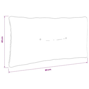 Μαξιλάρι πλάτης PUTTEN 100% Πολυεστέρας Taupe 80 x 40 x 10 cm