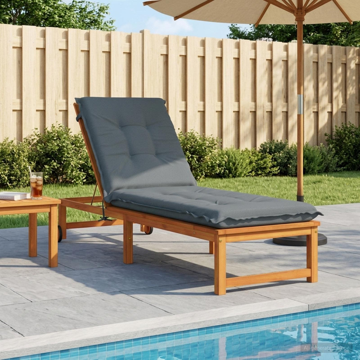 Μαξιλάρι Ξαπλώστρας GEMERT 100% Πολυεστέρας Μπλε - Pakobazaar