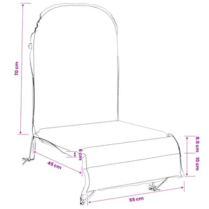 Μαξιλάρι Ξαπλώστρας Ήλιου GEMERT 100% Πολυεστέρας Σχέδιο Φύλλου - Pakobazaar
