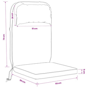 Μαξιλάρι Ξαπλώστρας Ήλιου 100% Πολυεστέρας Σχέδιο Φύλλου - Pakobazaar