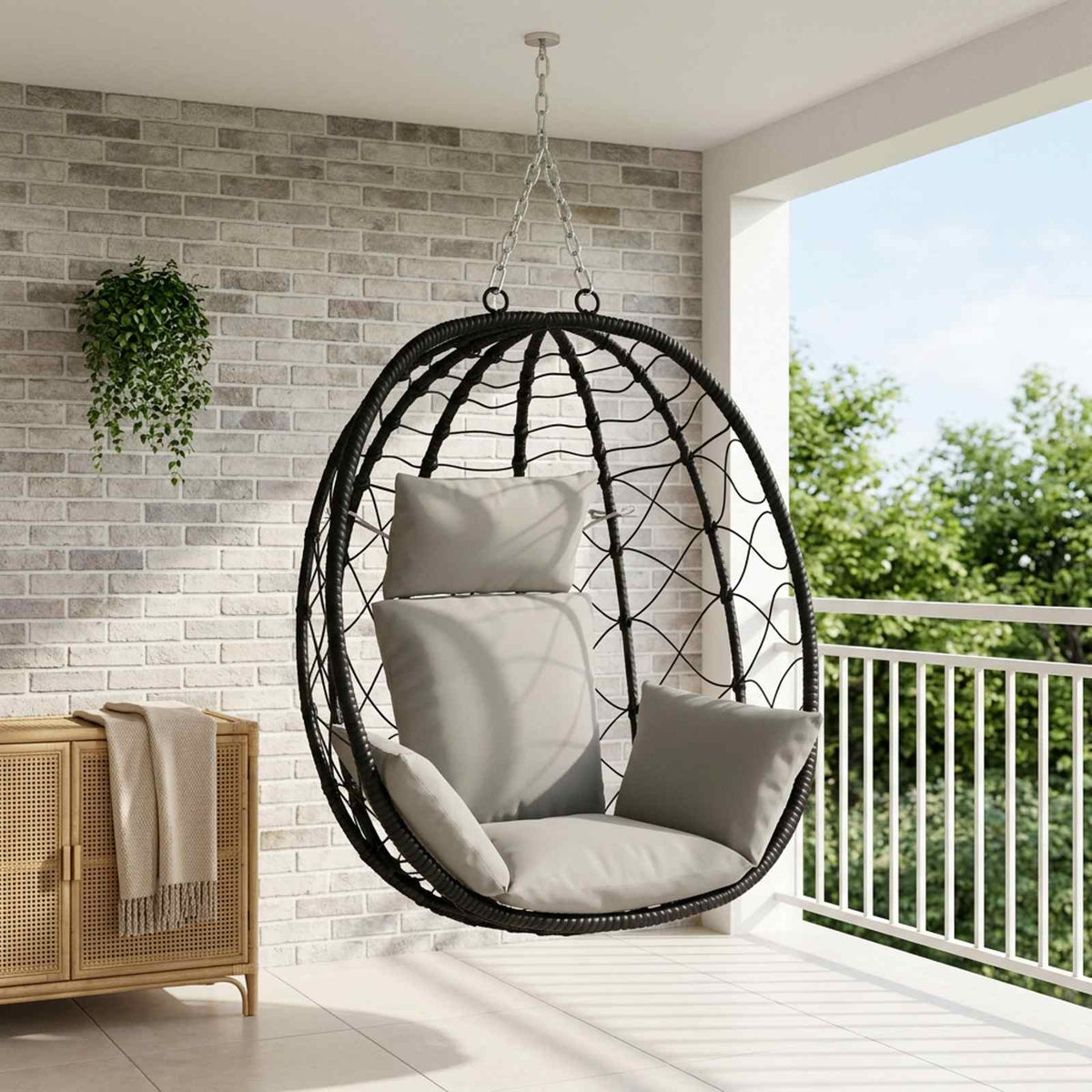 Κάθισμα Adirondack PUTTEN 100% Πολυεστέρας Γκρι