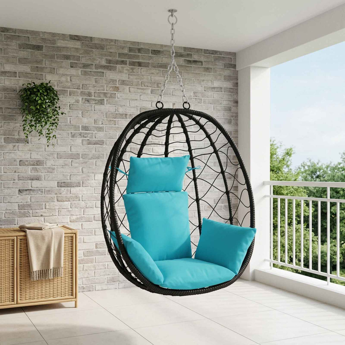 Κάθισμα Adirondack PUTTEN 100% Πολυεστέρας Τιρκουάζ - Pakobazaar