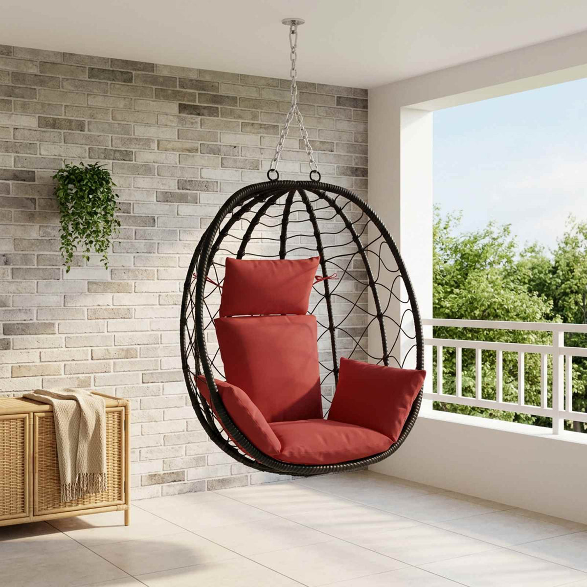 Κάθισμα Adirondack PUTTEN 100% Πολυεστέρας Κόκκινο - Pakobazaar