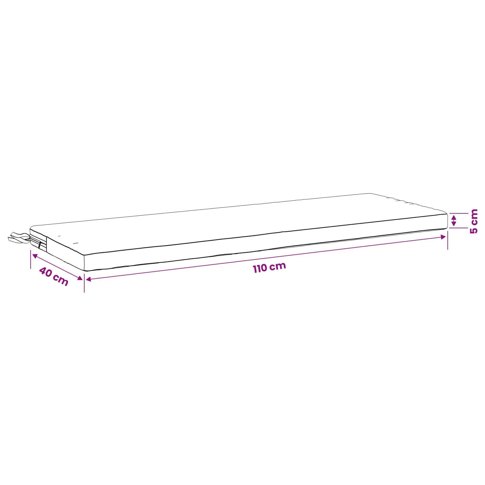 Μαξιλάρι πάγκου SOEST 100% Πολυεστέρας Taupe 110 x 40 x 5 εκ - Pakobazaar