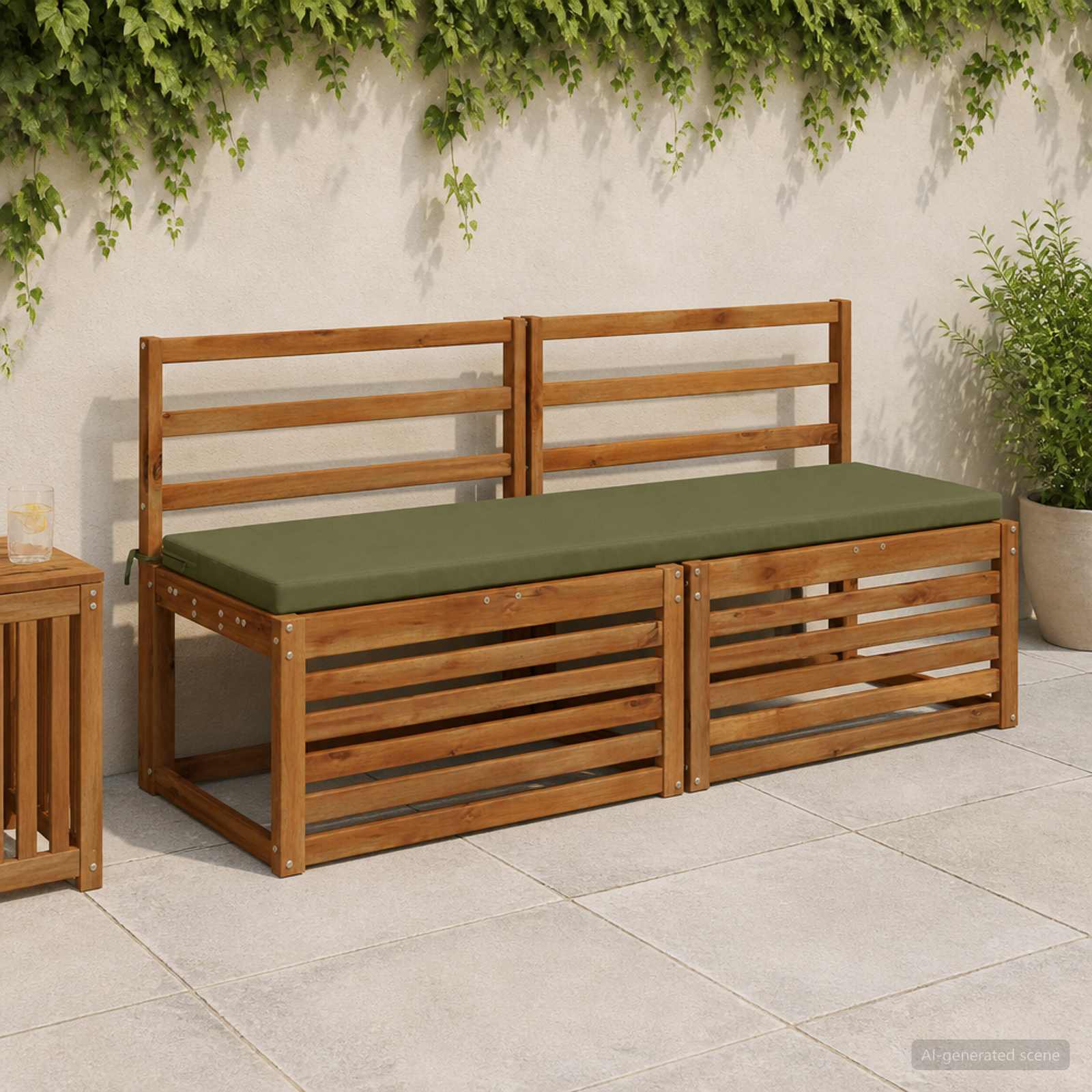 Μαξιλάρι πάγκου SOEST 100% Πολυεστέρας Λαδί 160 x 40 x 5 εκ. - Pakobazaar