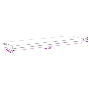 Μαξιλάρι πάγκου SOEST 100% Πολυεστέρας Ροζ 140 x 40 x 5 εκ.