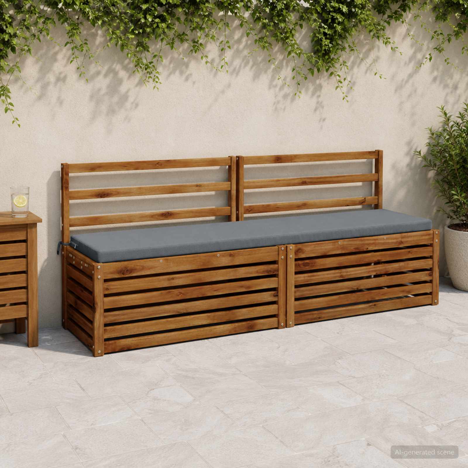 Μαξιλάρι πάγκου SOEST 100% Πολυεστέρας Μπλε 170 x 40 x 5 εκ