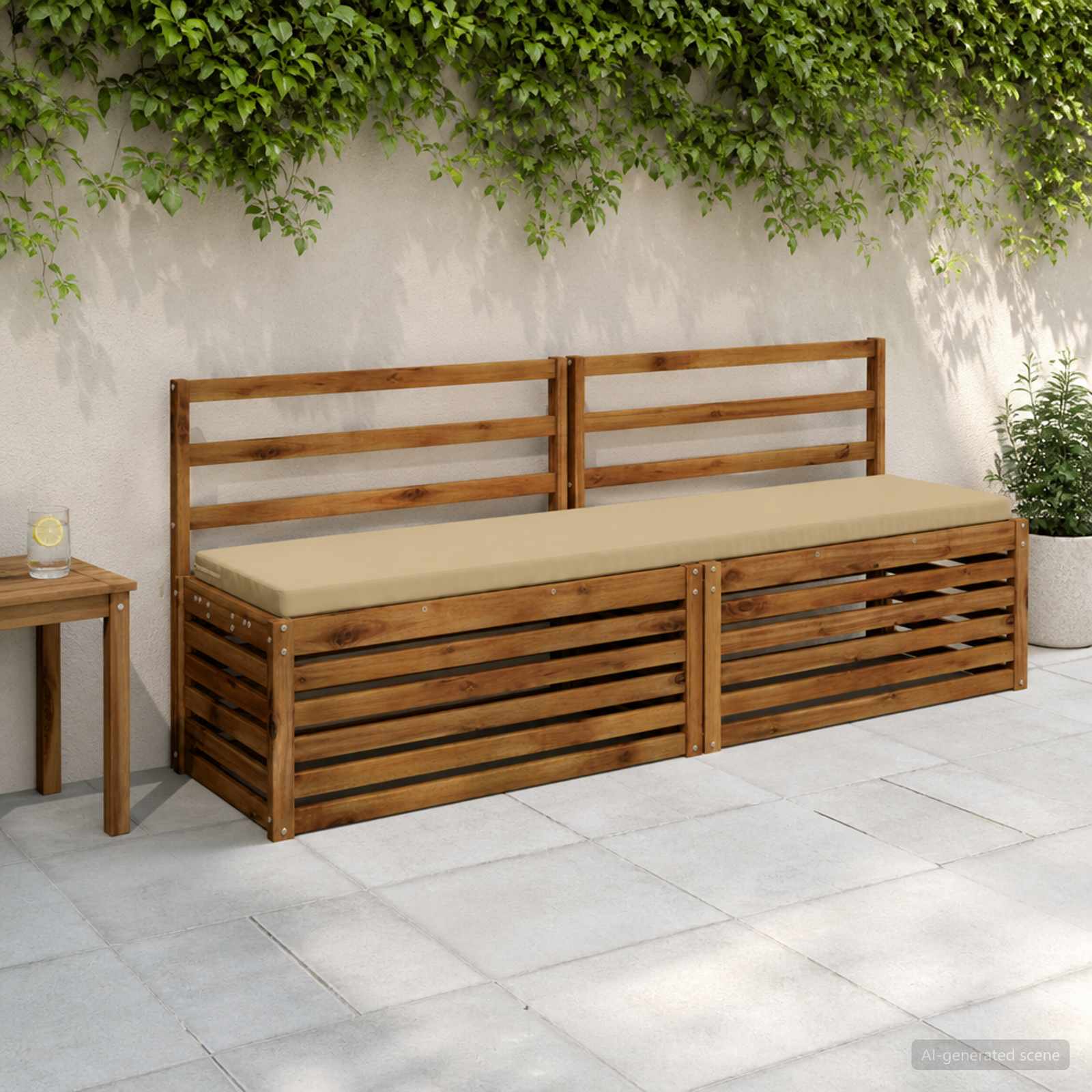 Μαξιλάρι πάγκου SOEST 100% Πολυεστέρας Μπεζ 170 x 40 x 5 εκ - Pakobazaar
