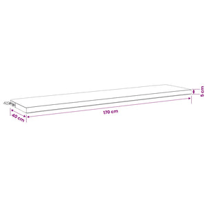 Μαξιλάρια Πάγκου 2 Τεμαχίων SOEST 2 τμχ. 100% Πολυεστέρας Γκρι