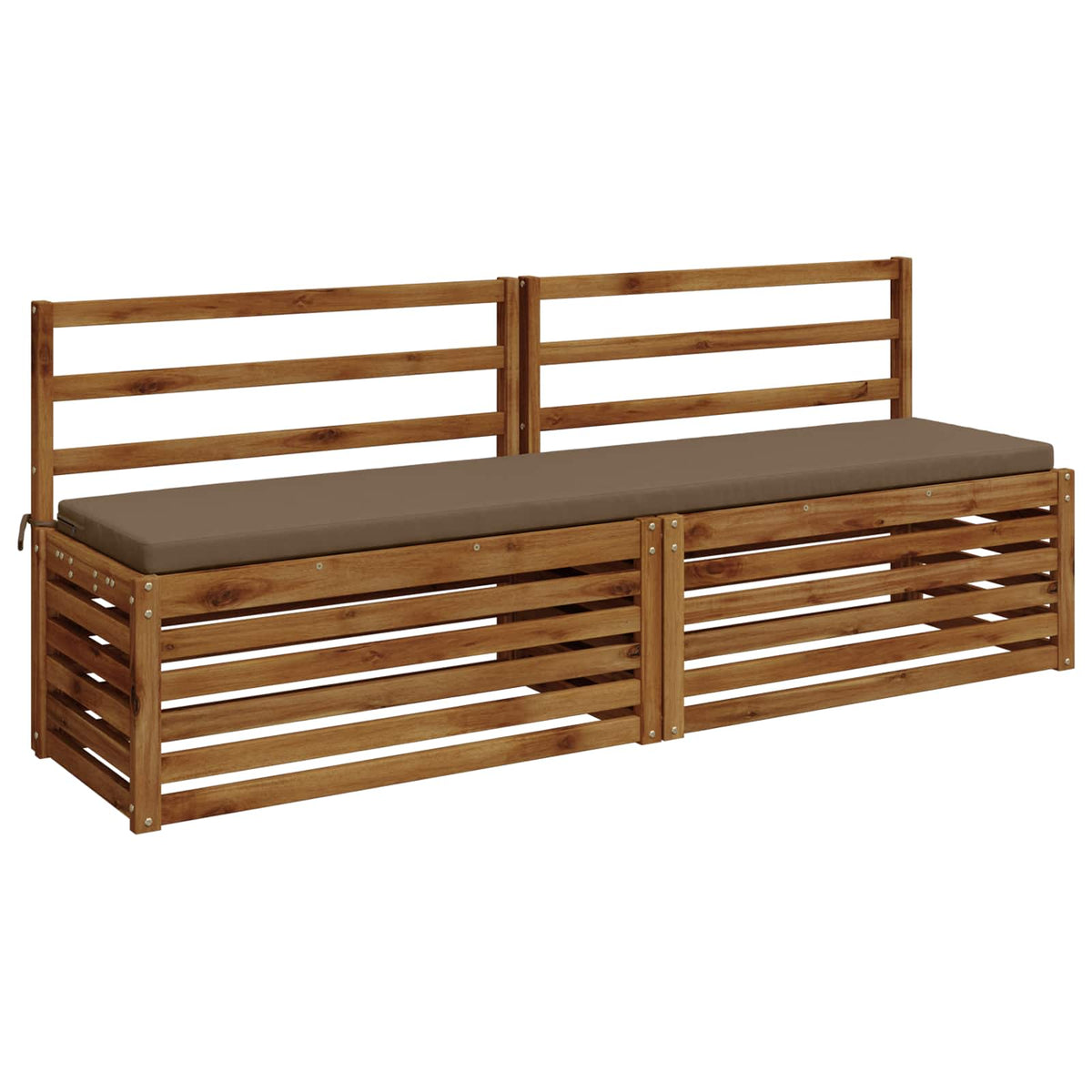 Μαξιλάρι πάγκου SOEST 100% Πολυεστέρας Taupe 200 x 40 x 5 εκ. - Pakobazaar