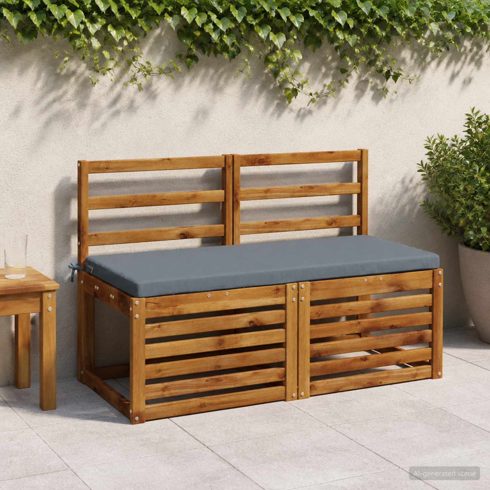 Μαξιλάρι πάγκου SOEST 100% Πολυεστέρας Μπλε 120 x 50 x 5 εκ.
