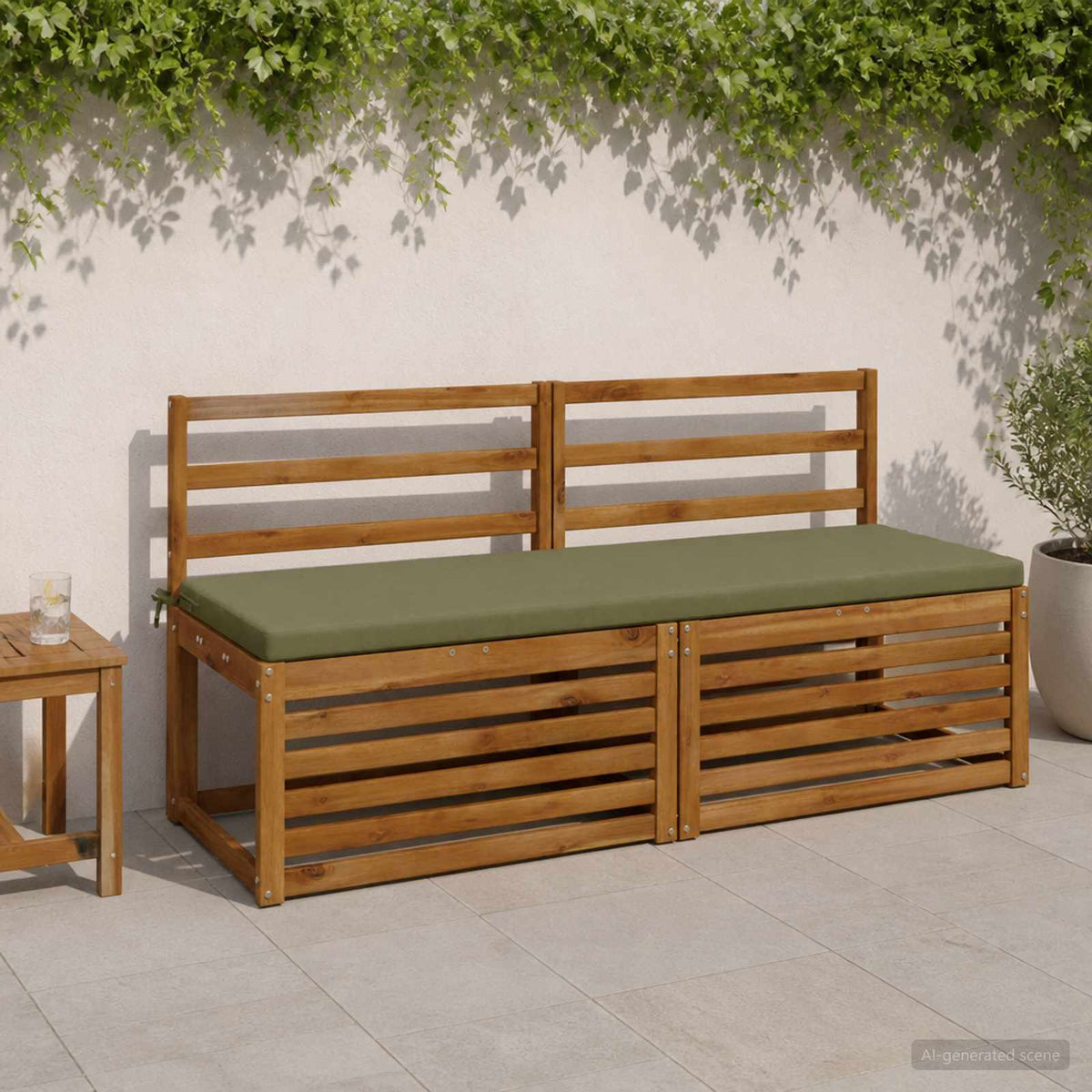 Μαξιλάρι πάγκου SOEST 100% Πολυεστέρας Λαδί 140 x 50 x 5 εκ. - Pakobazaar