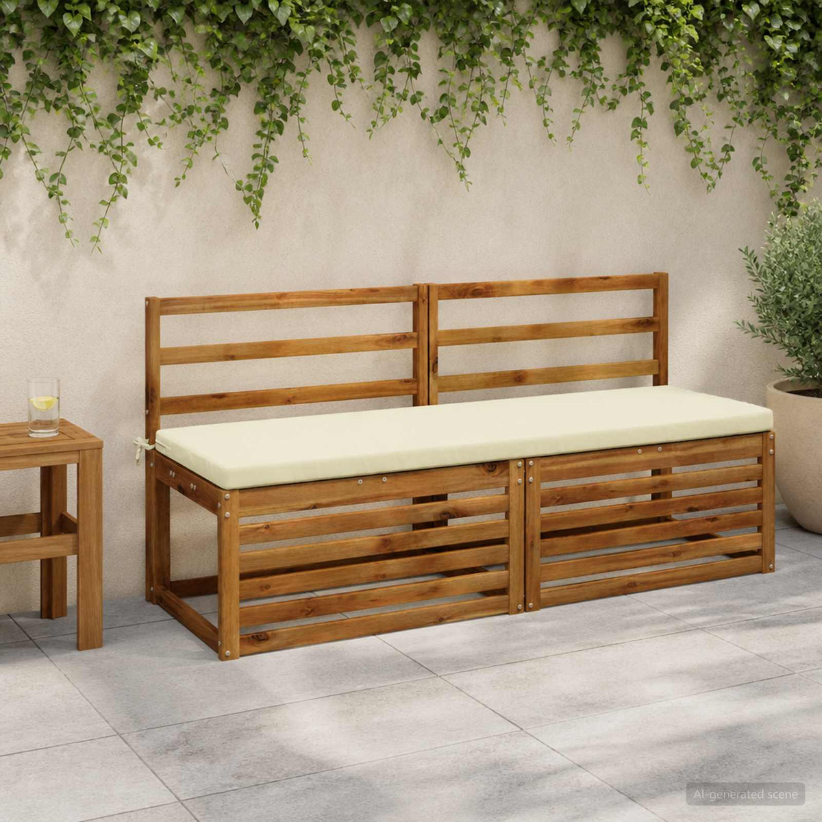 Μαξιλάρι πάγκου SOEST 100% Πολυεστέρας Κρεμ 140 x 50 x 5 εκ.