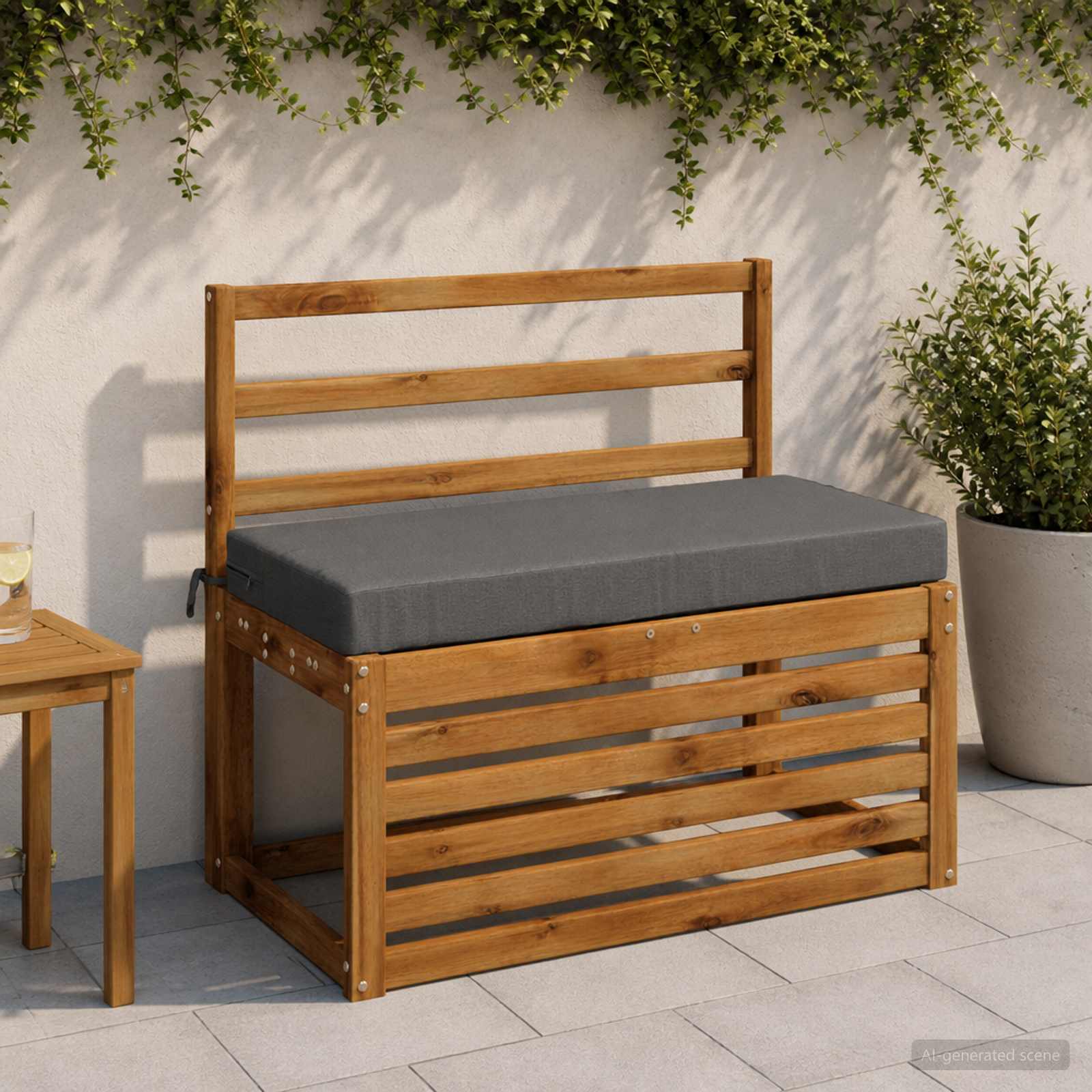 Μαξιλάρι πάγκου SOEST 100% Πολυεστέρας Γκρι 60 x 40 x 8 εκ. - Pakobazaar
