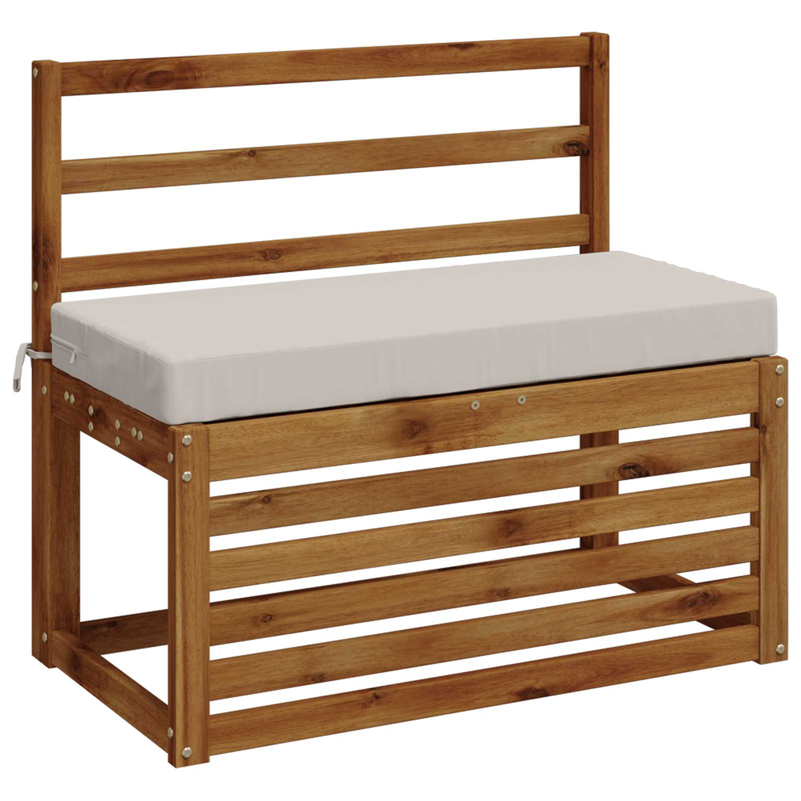 Μαξιλάρι πάγκου SOEST 100% Πολυεστέρας Λευκό 80 x 40 x 8 cm - Pakobazaar
