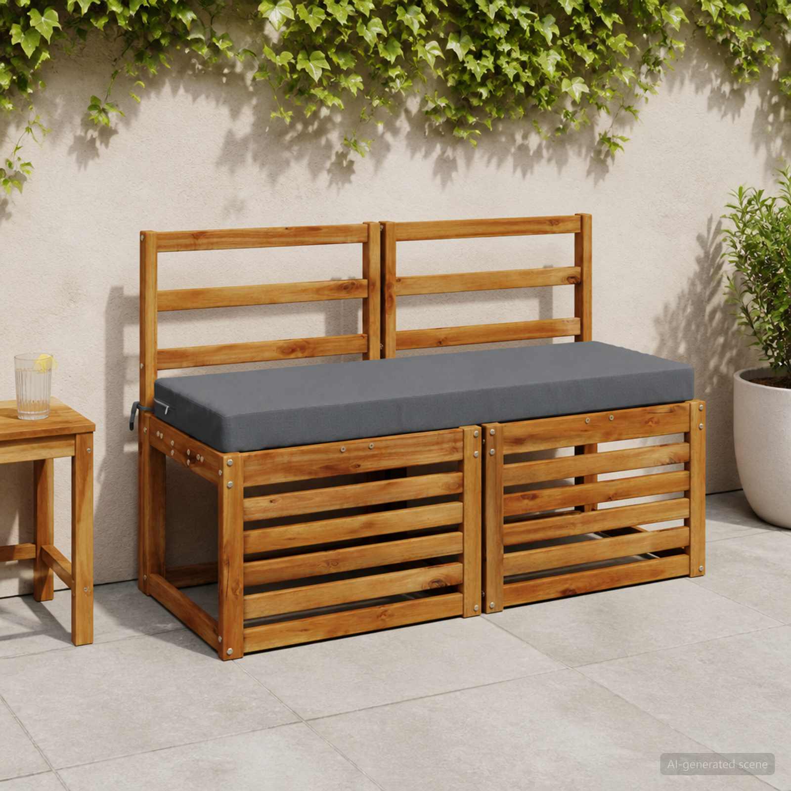 Μαξιλάρι πάγκου SOEST 100% Πολυεστέρας Μπλε 110 x 40 x 8 εκ