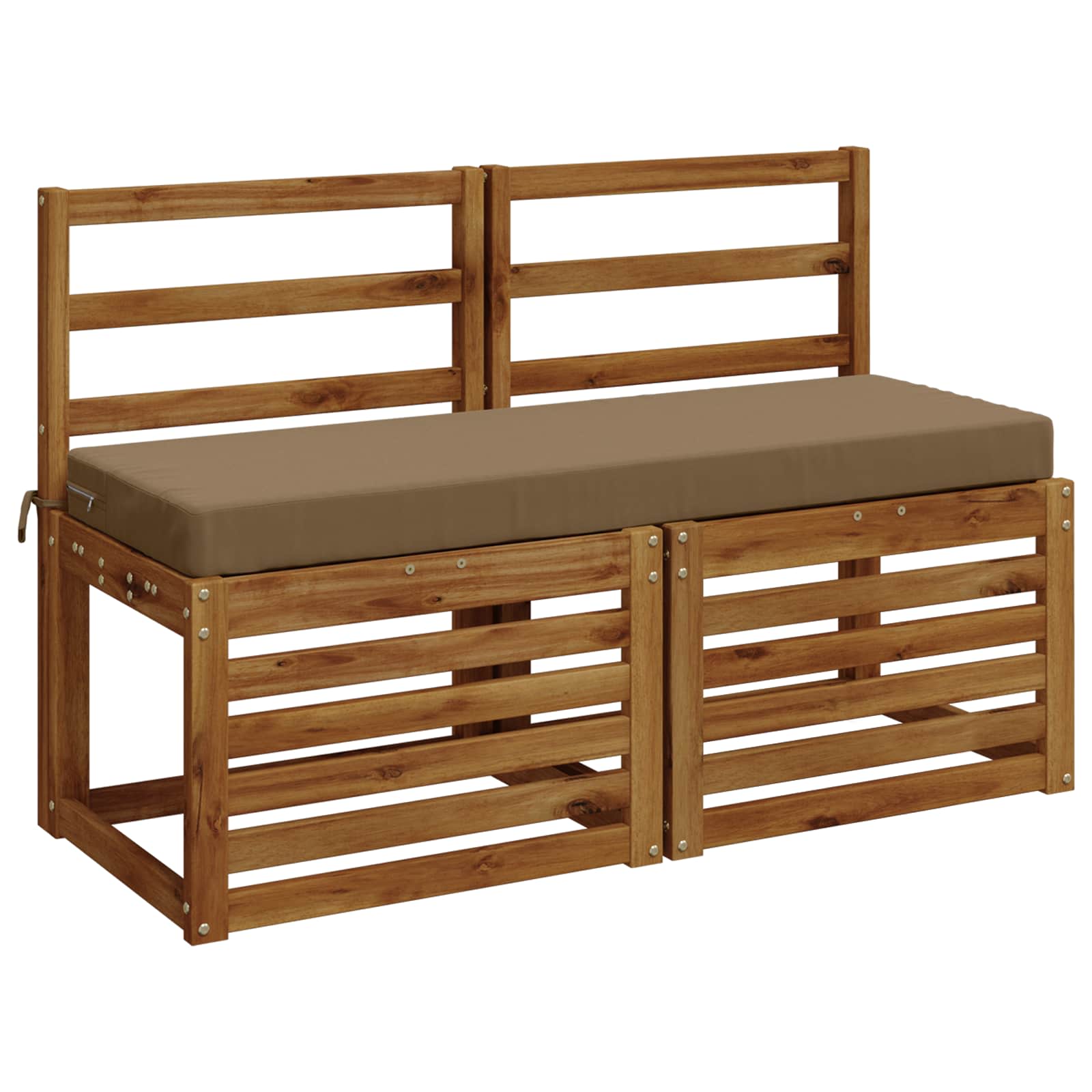 Μαξιλάρι πάγκου SOEST 100% Πολυεστέρας Taupe 100 x 40 x 8 εκ - Pakobazaar