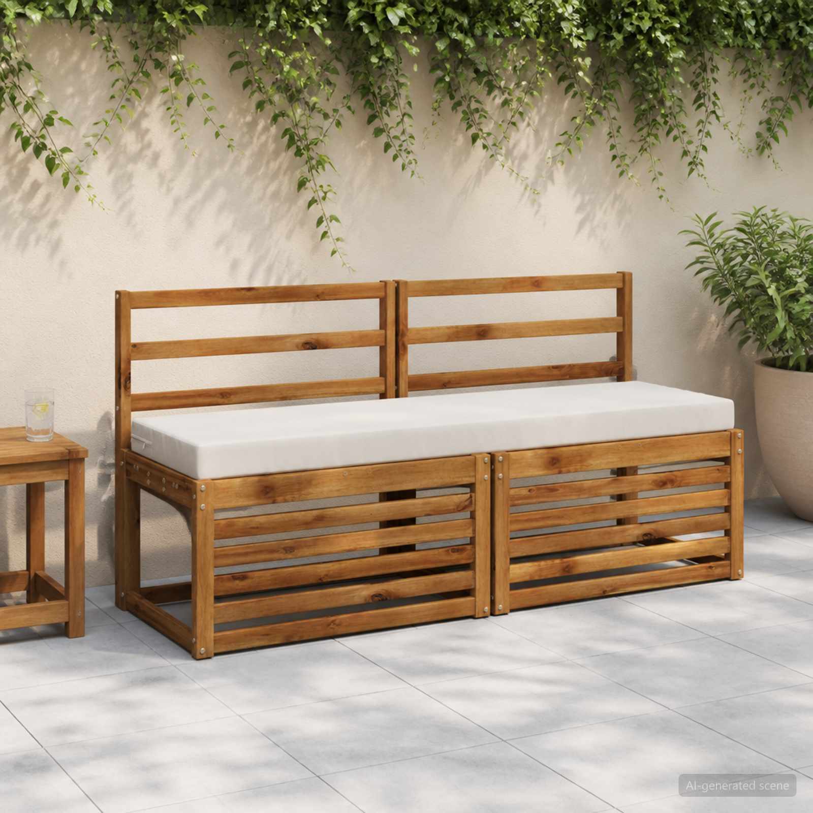 Μαξιλάρι πάγκου SOEST 100% Πολυεστέρας Λευκό 150 x 40 x 8 εκ. - Pakobazaar