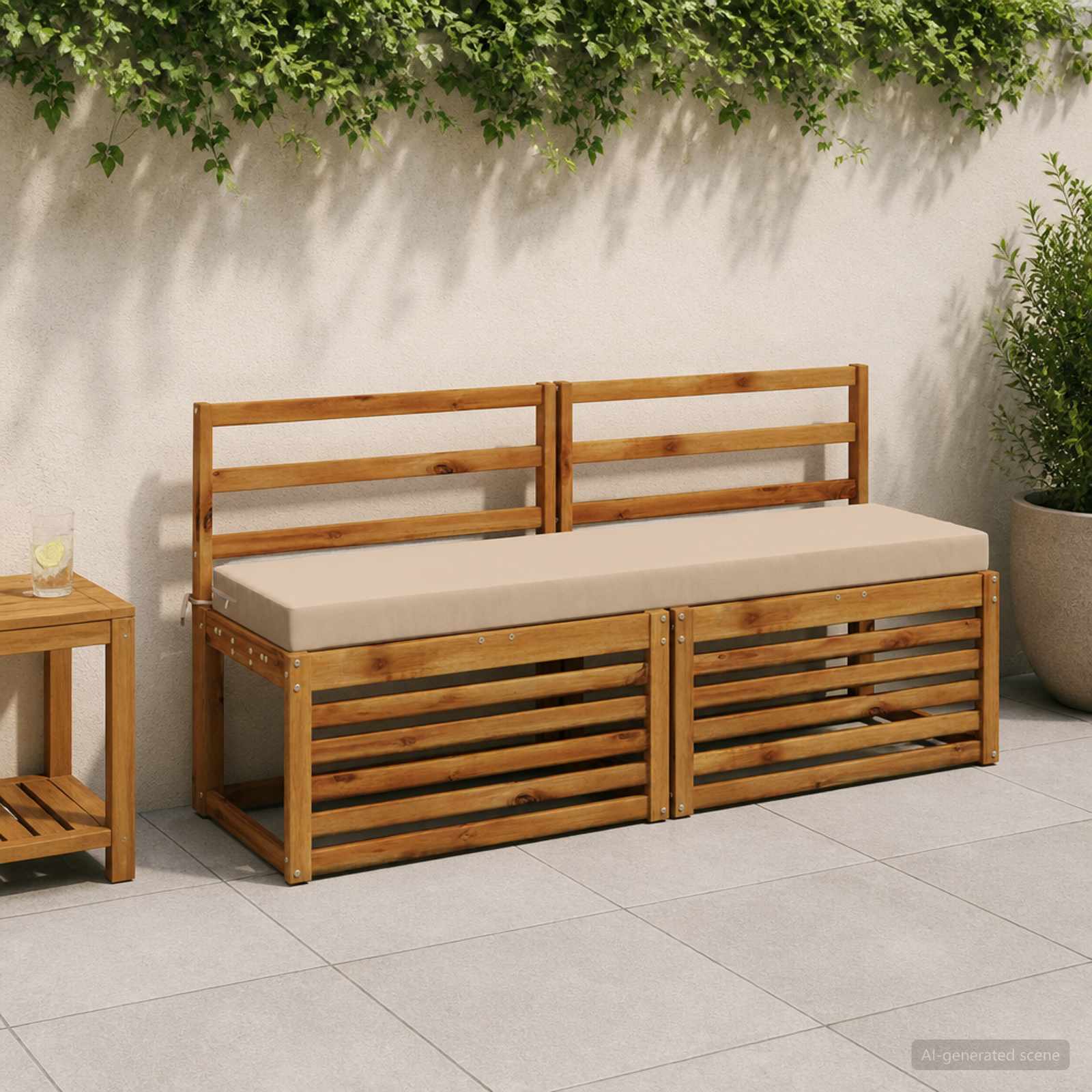 Μαξιλάρι πάγκου SOEST 100% Πολυεστέρας Άμμος 160 x 40 x 8 εκ
