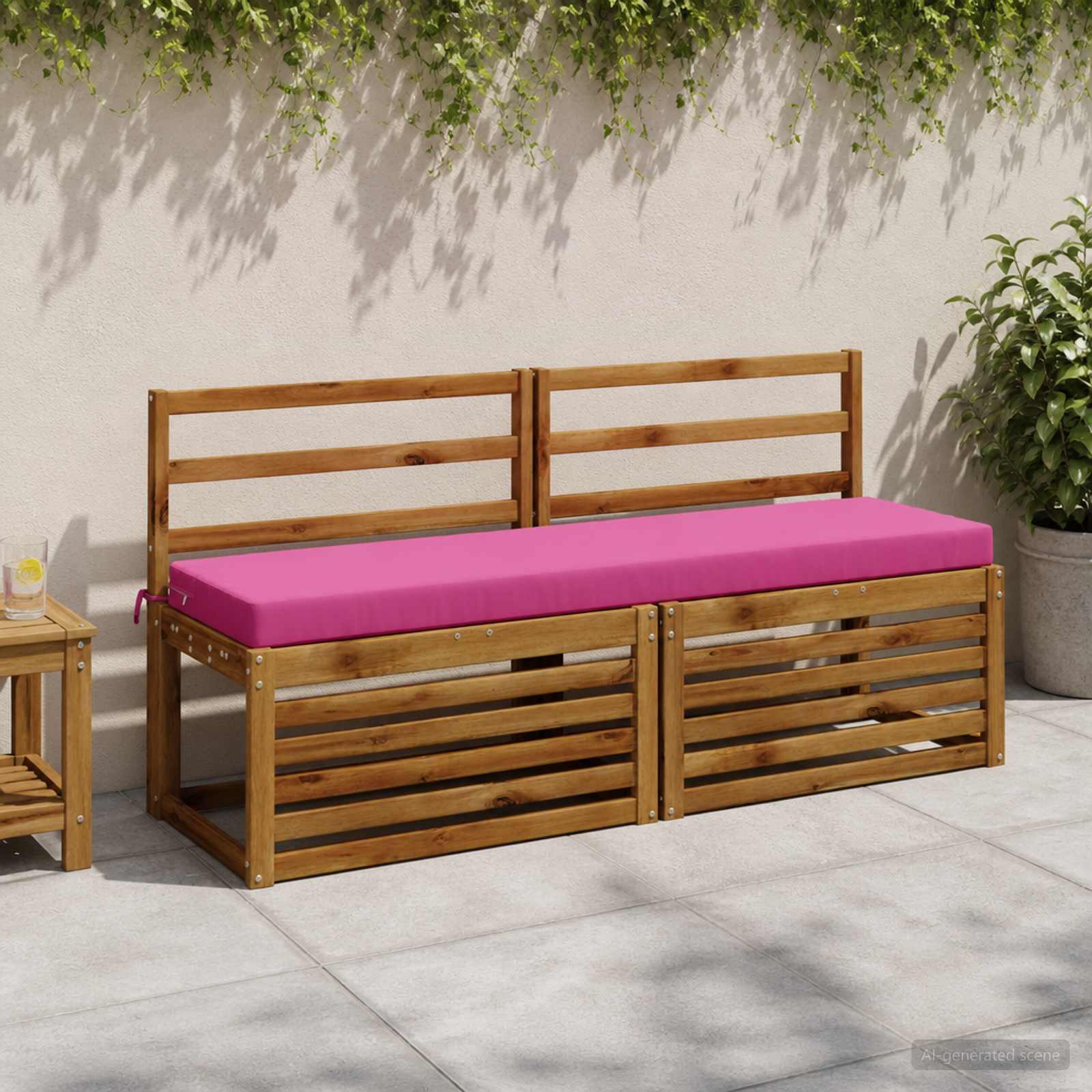 Μαξιλάρι πάγκου SOEST 100% Πολυεστέρας Ροζ 150 x 40 x 8 εκ. - Pakobazaar