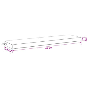Μαξιλάρι πάγκου SOEST 100% Πολυεστέρας Taupe 160 x 40 x 8 εκ