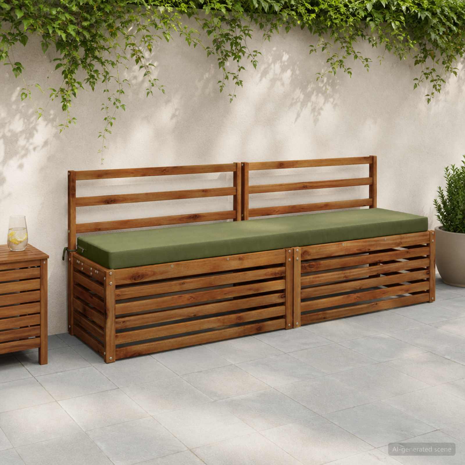 Μαξιλάρι πάγκου SOEST 100% Πολυεστέρας Λαδί 170 x 40 x 8 εκ - Pakobazaar