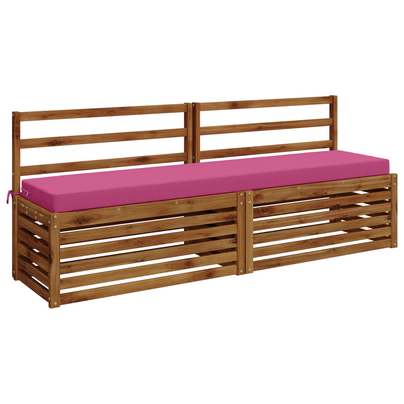 Μαξιλάρι πάγκου SOEST 100% Πολυεστέρας Ροζ 200 x 40 x 8 εκ. - Pakobazaar
