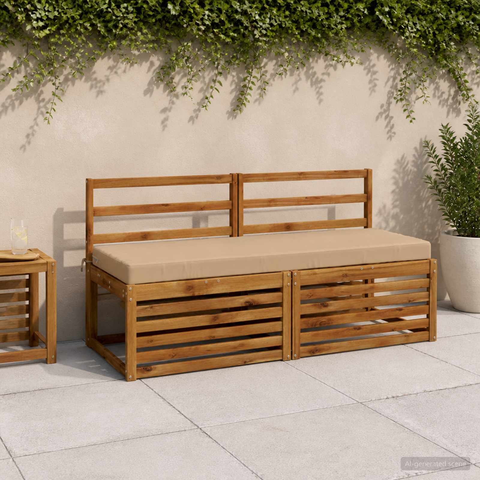 Μαξιλάρι πάγκου SOEST 100% Πολυεστέρας Άμμος 140 x 50 x 8 εκ