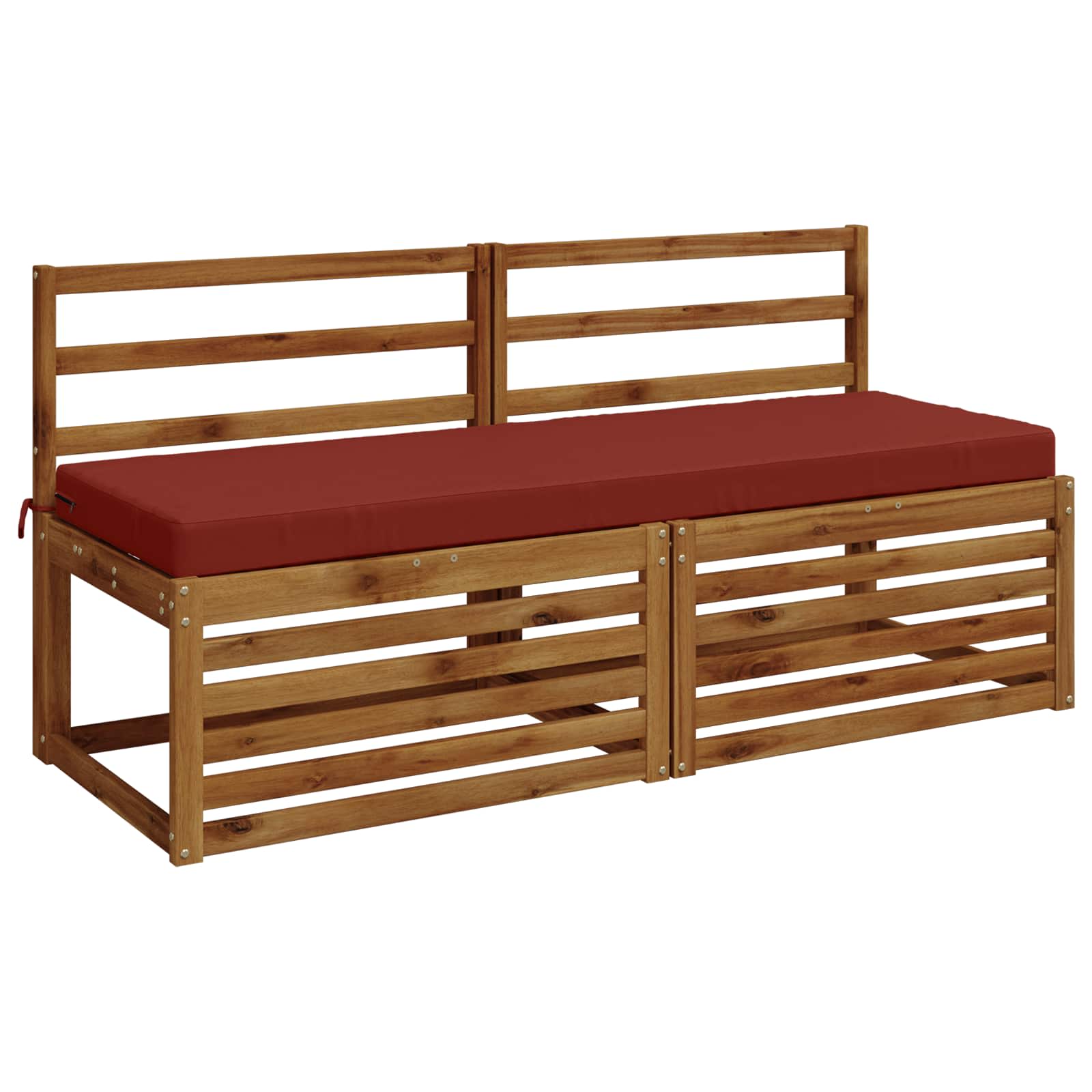 Μαξιλάρι πάγκου SOEST 100% Πολυεστέρας Κόκκινο 140 x 50 x 8 εκ - Pakobazaar