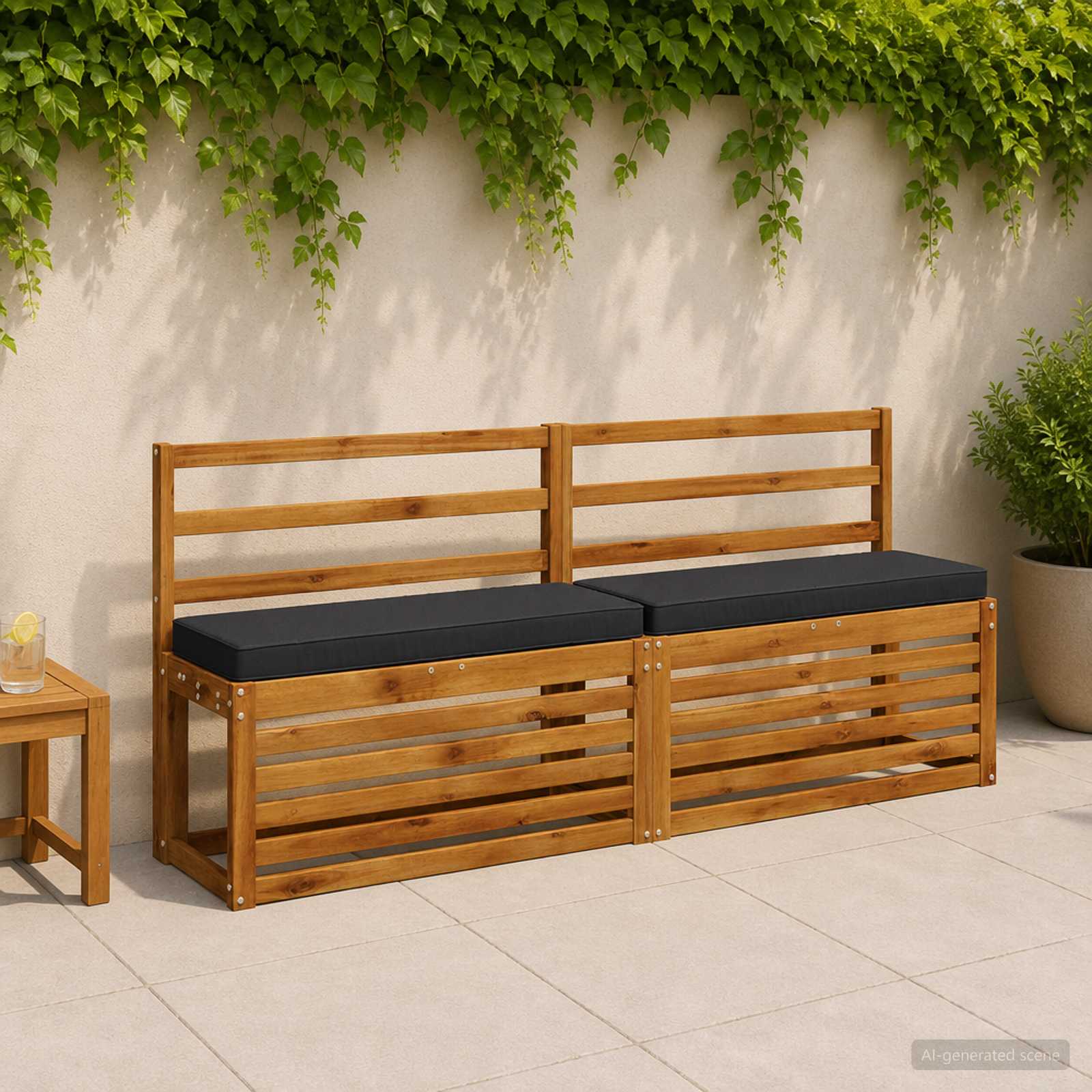 Μαξιλάρια Πάγκου 2 Τεμαχίων VUGHT 2 pcs 100% Πολυεστέρας