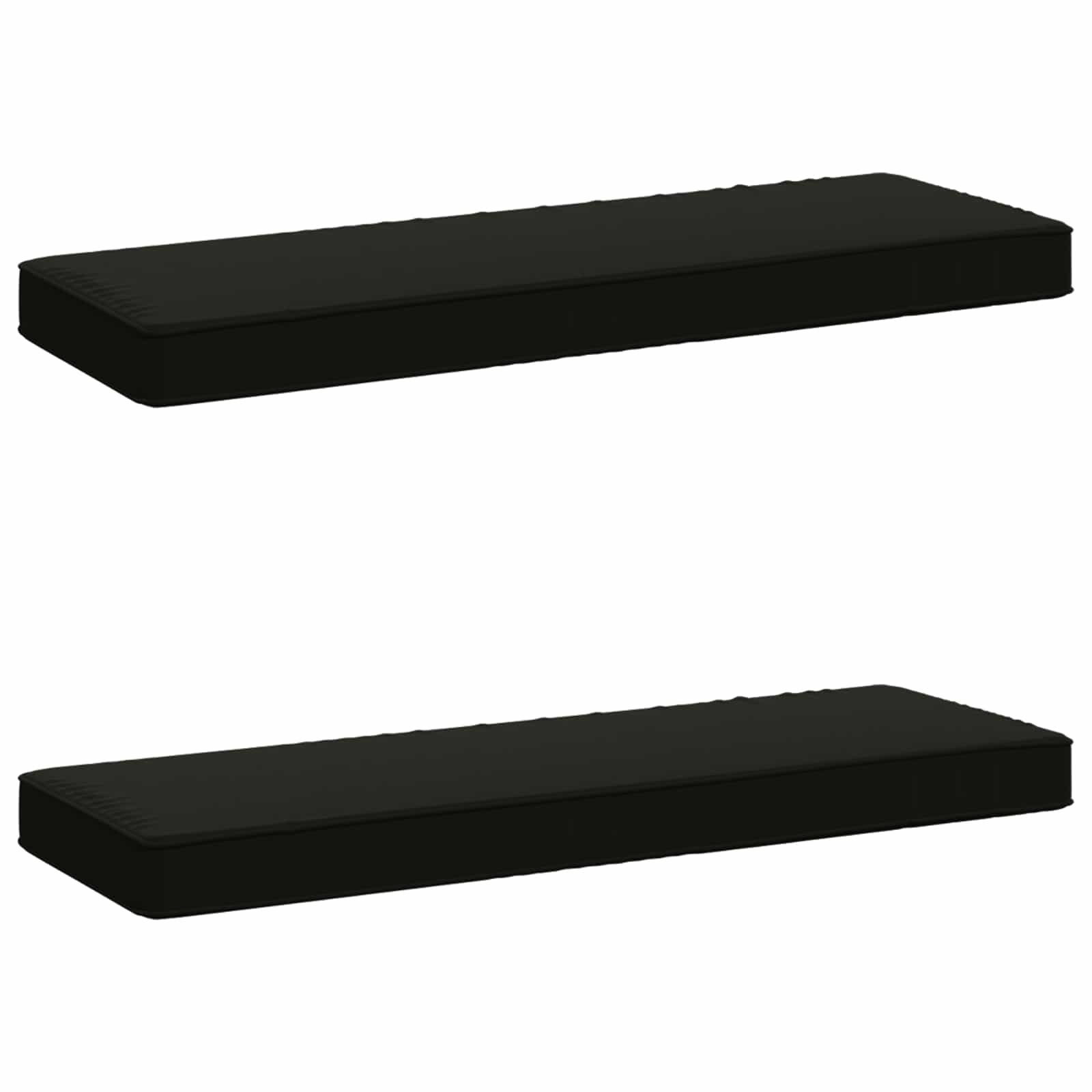 Μαξιλάρια Πάγκου 2 Τεμαχίων VUGHT 2 pcs 100% Πολυεστέρας Μαύρο - Pakobazaar