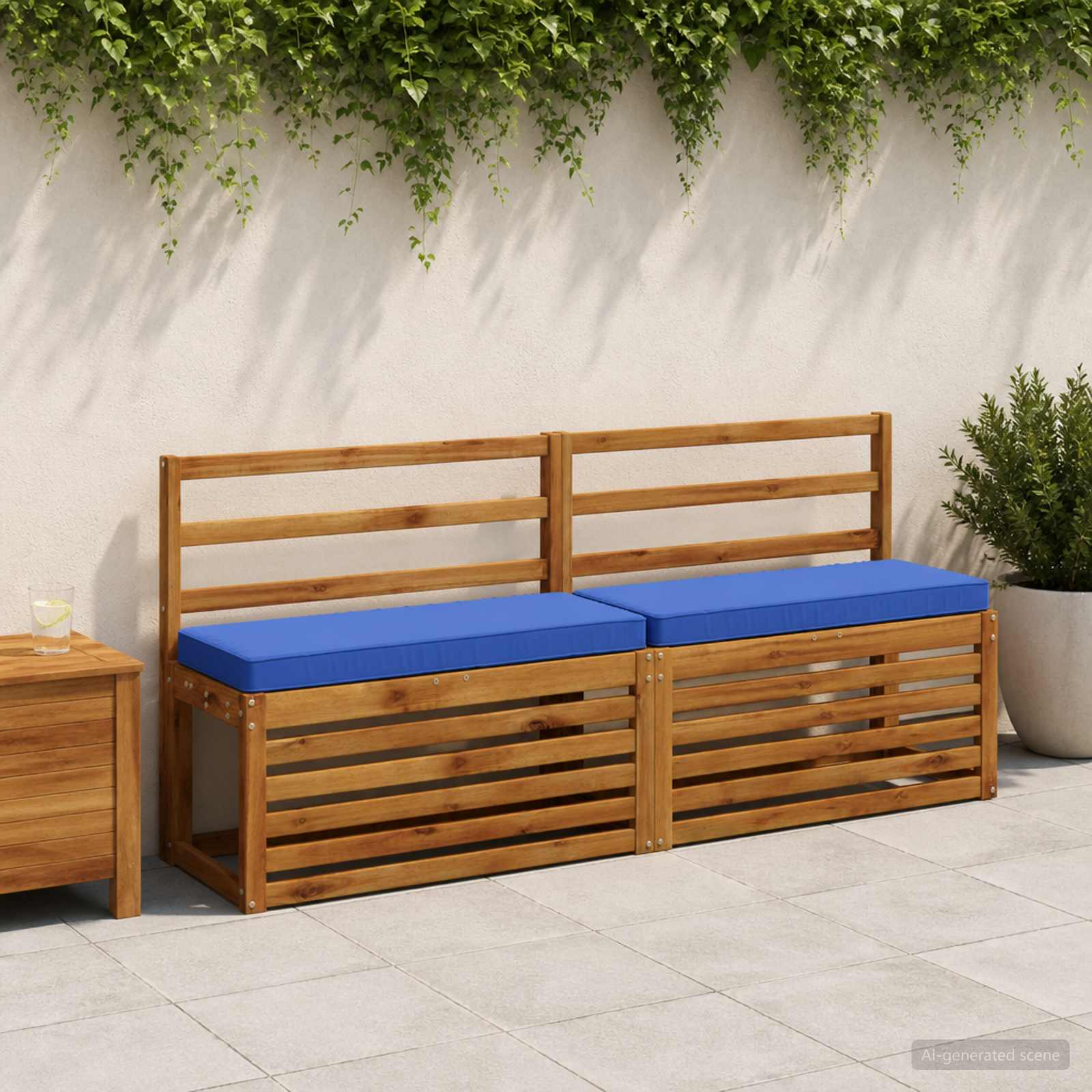 Μαξιλάρια Πάγκου 2 Τεμαχίων VUGHT 2 pcs 100% Πολυεστέρας - Pakobazaar