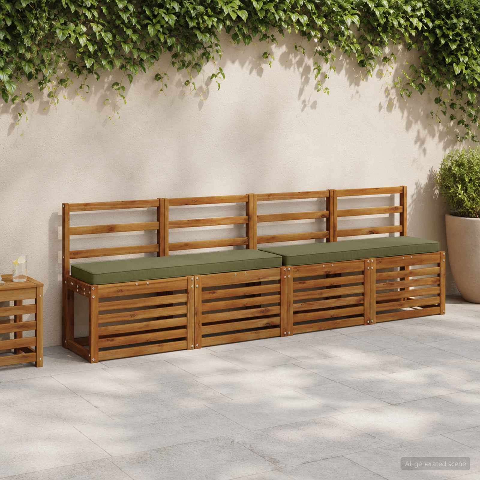Μαξιλάρι Πάγκου 1 Τεμαχίου VUGHT 100% Πολυεστέρας Λαδί - Pakobazaar