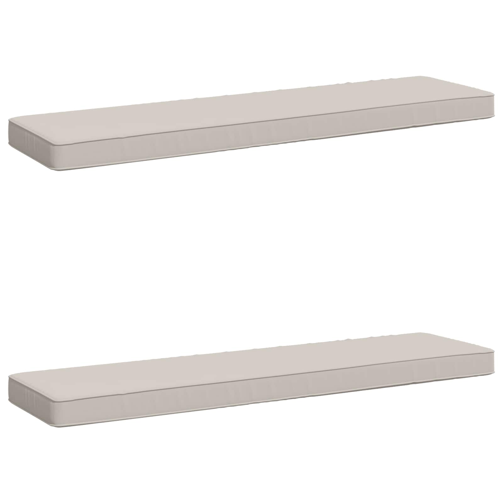 Μαξιλάρια Πάγκου 2 Τεμαχίων VUGHT 2 pcs 100% Πολυεστέρας Λευκό