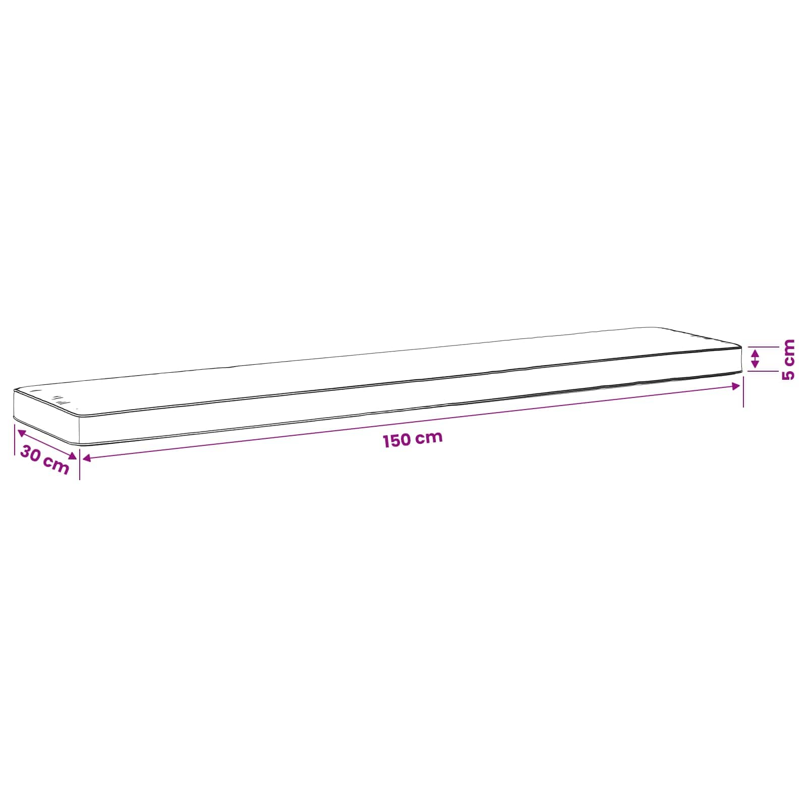 Μαξιλάρι Πάγκου 1 Τεμαχίου VUGHT 100% Πολυεστέρας Μαύρο - Pakobazaar