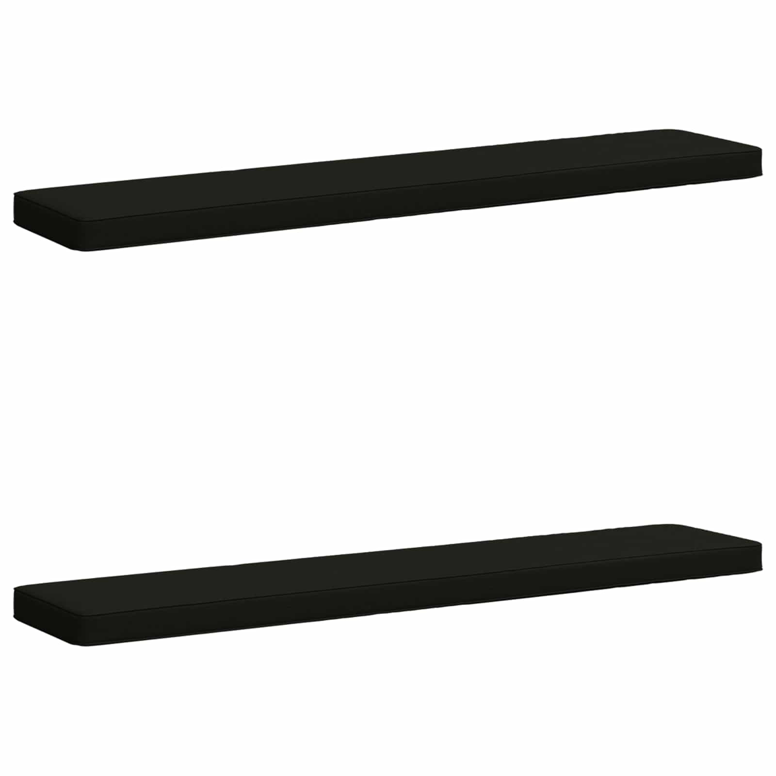 Μαξιλάρια Πάγκου 2 Τεμαχίων VUGHT 2 pcs 100% Πολυεστέρας Μαύρο
