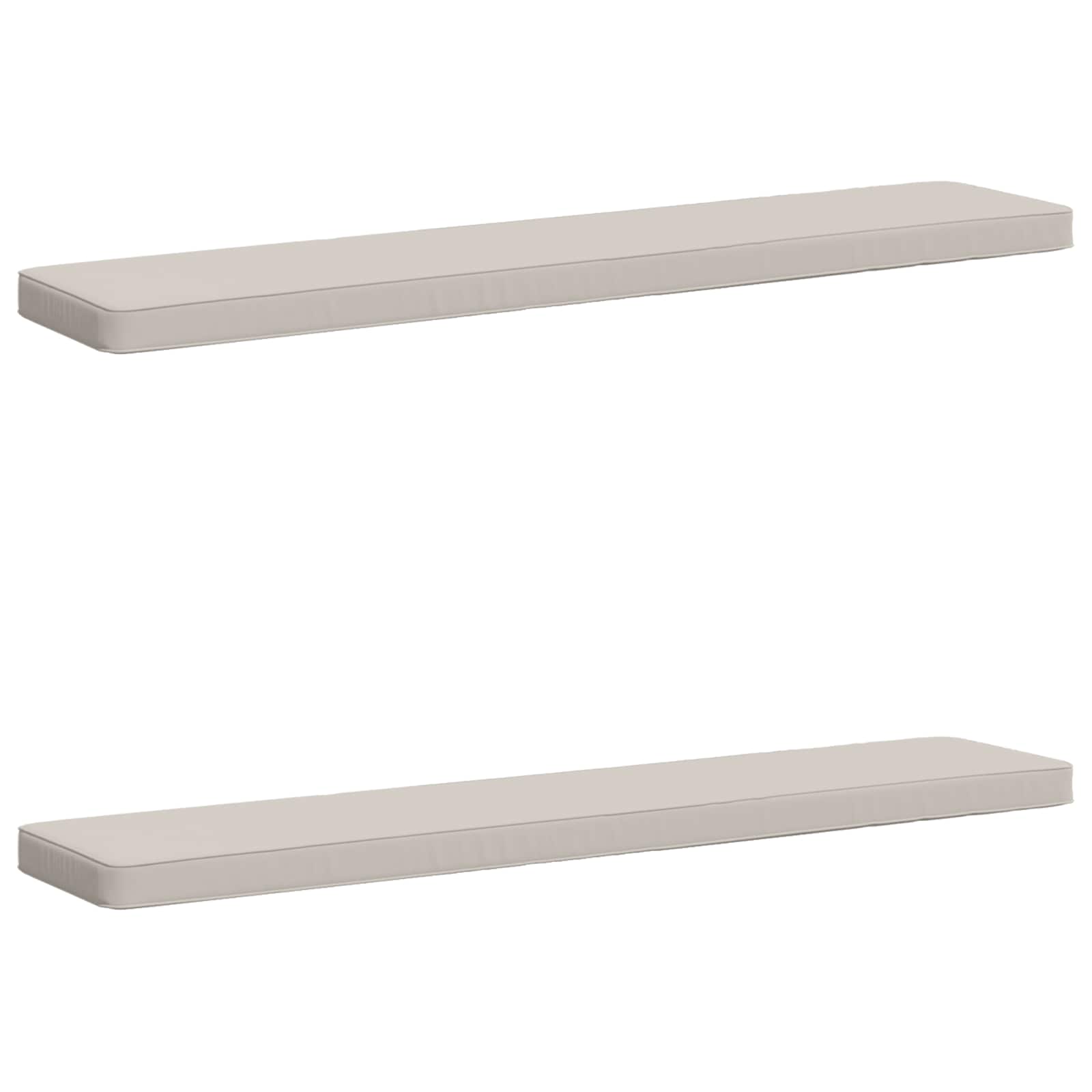 Μαξιλάρια Πάγκου 2 Τεμαχίων VUGHT 2 pcs 100% Πολυεστέρας Λευκό - Pakobazaar