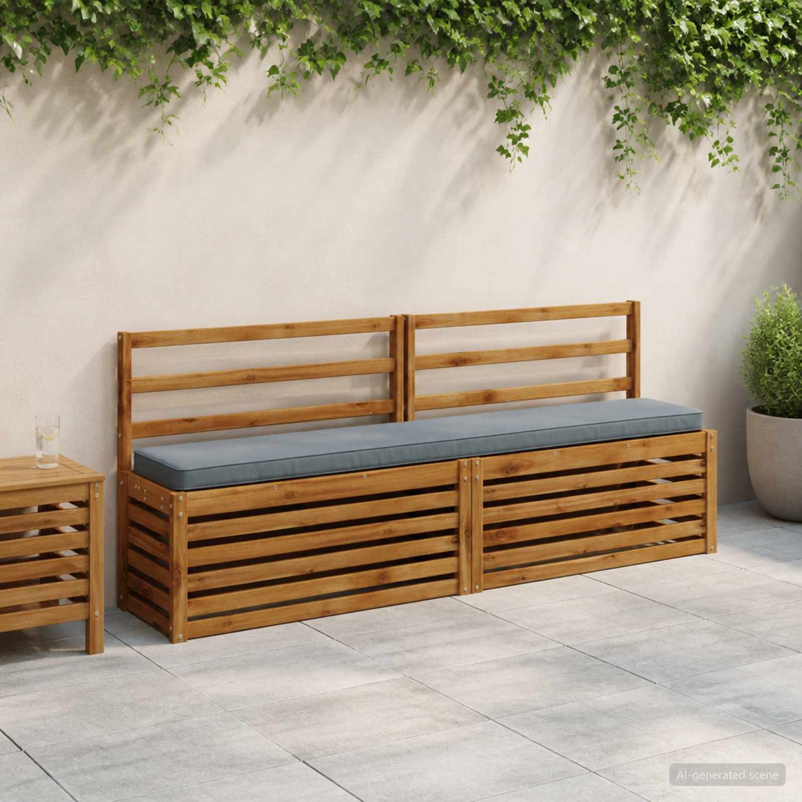Μαξιλάρια Πάγκου 2 Τεμαχίων VUGHT 2 pcs 100% Πολυεστέρας Μπλε