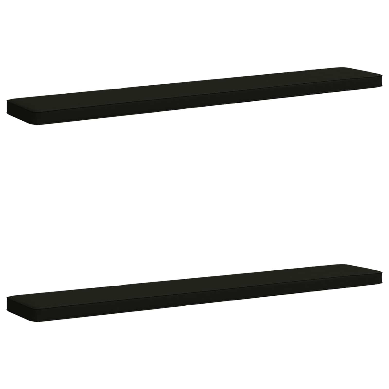 Μαξιλάρια Πάγκου 2 Τεμαχίων VUGHT 2 pcs 100% Πολυεστέρας Μαύρο - Pakobazaar