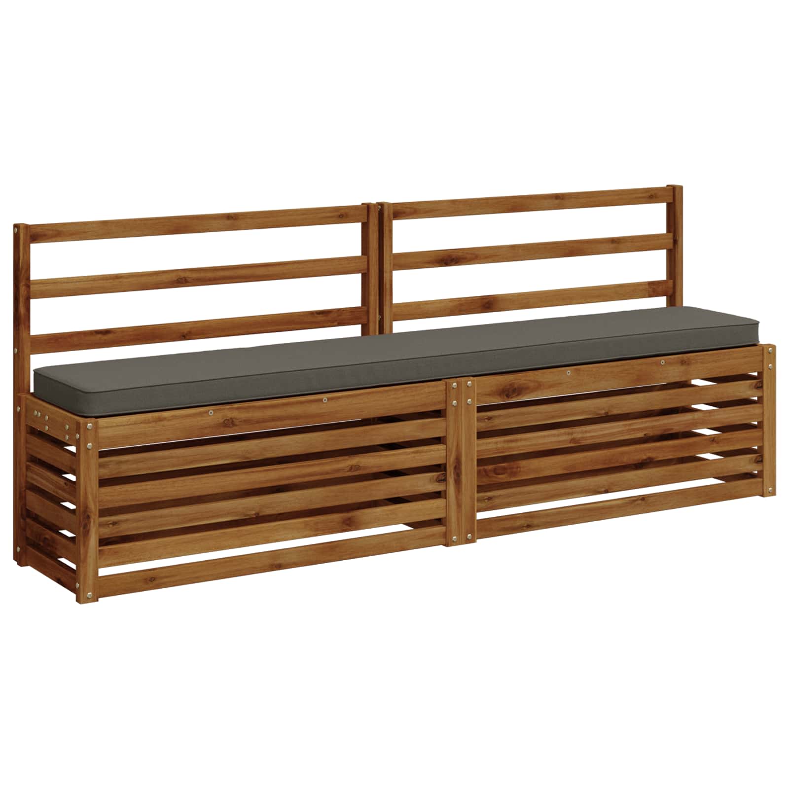Μαξιλάρια Πάγκου 2 Τεμαχίων VUGHT 2 pcs 100% Πολυεστέρας Γκρι