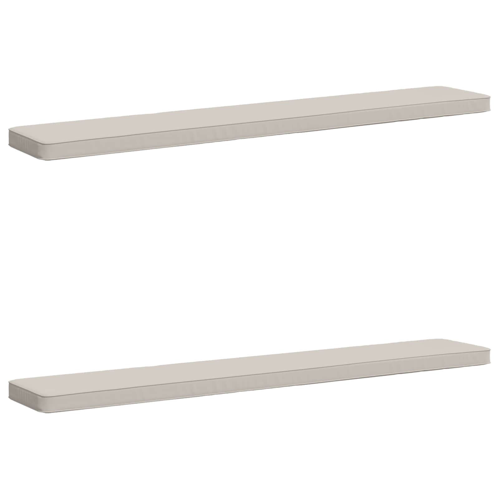 Μαξιλάρια Πάγκου 2 Τεμαχίων VUGHT 2 pcs 100% Πολυεστέρας Λευκό