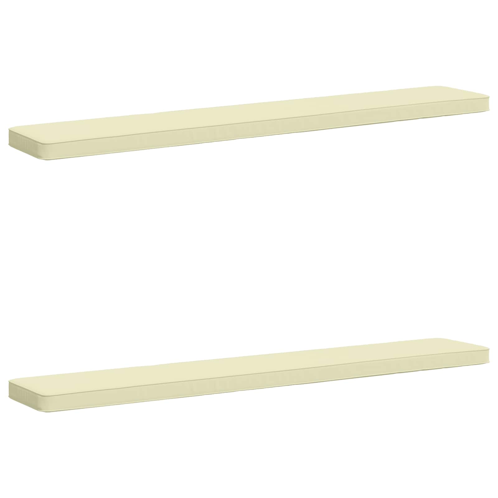 Μαξιλάρια Πάγκου 2 Τεμαχίων VUGHT 2 pcs 100% Πολυεστέρας Κρεμ